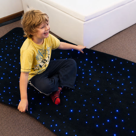 LED Fiber Optic Star Carpet