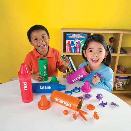 Rainbow Sorting Crayons