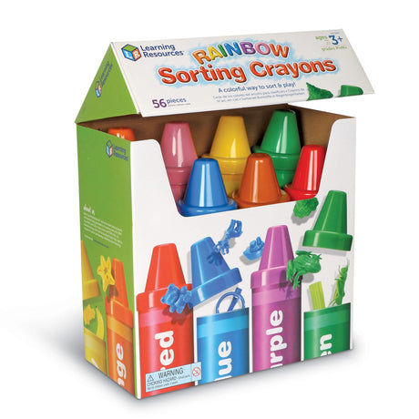 Rainbow Sorting Crayons