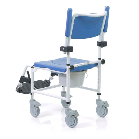 Aluminum Shower Commode Mobile Chair with Casters