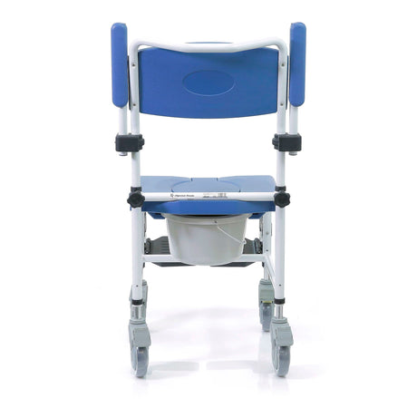 Aluminum Shower Commode Mobile Chair with Casters