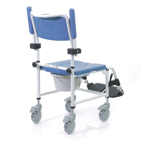 Aluminum Shower Commode Mobile Chair with Casters