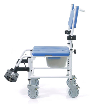 Aluminum Shower Commode Mobile Chair with Casters