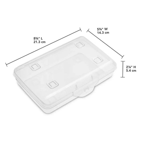 Oral Motor Tool Storage Case Clear | Pencil Box