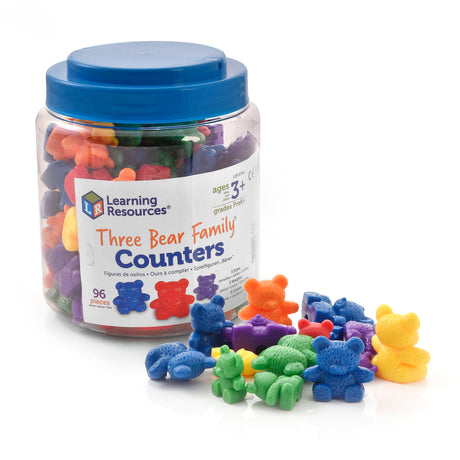 Three Bear Family Counters: Rainbow Set