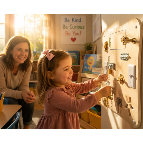 Locks & Latches Busy Board Sensory Activity Panel