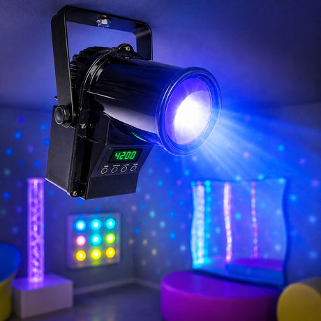10-Watt Quad-Color LED Pinspot DMX