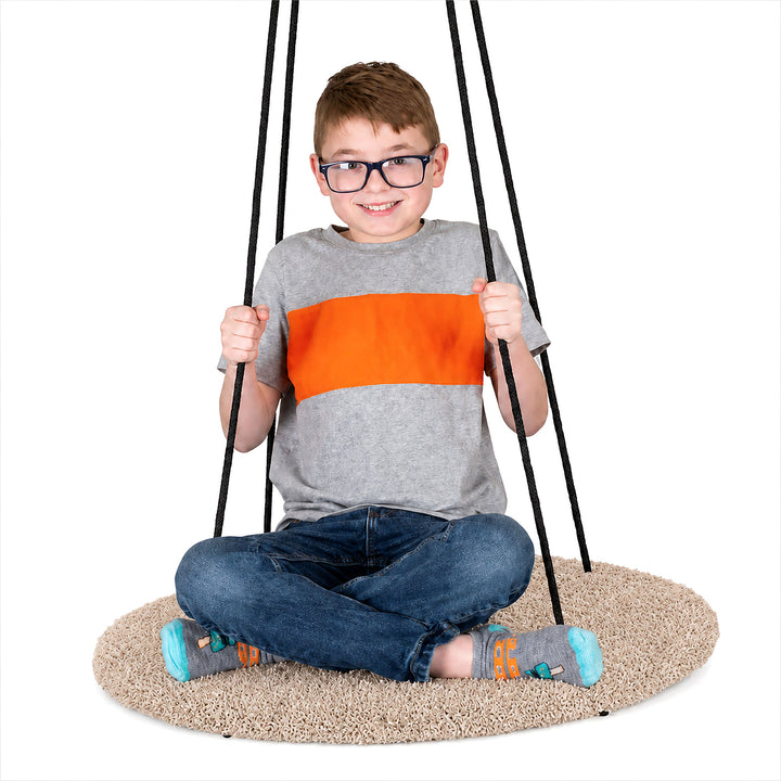 Carpeted Round Platform Swing
