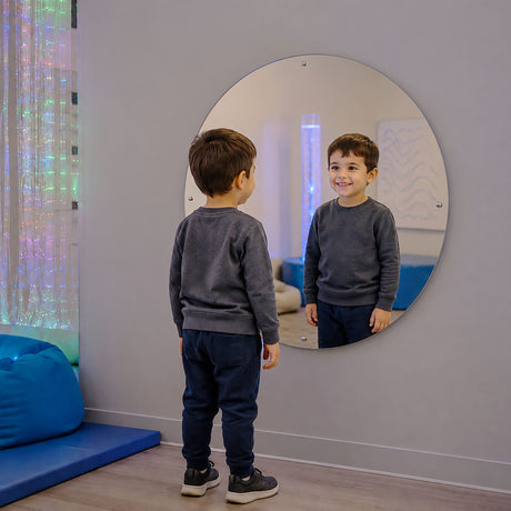 Round Acrylic Wall Mirror