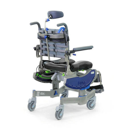 Raz-ART Attendant Mobile Tilt Shower Commode Chair