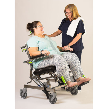 Raz-AT600 Heavy Duty Mobile Shower Commode Chair