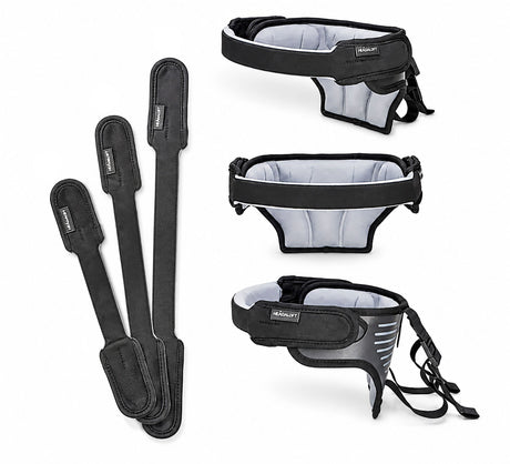 Head Support Including 3 Support Straps and Occipital Support Cushion