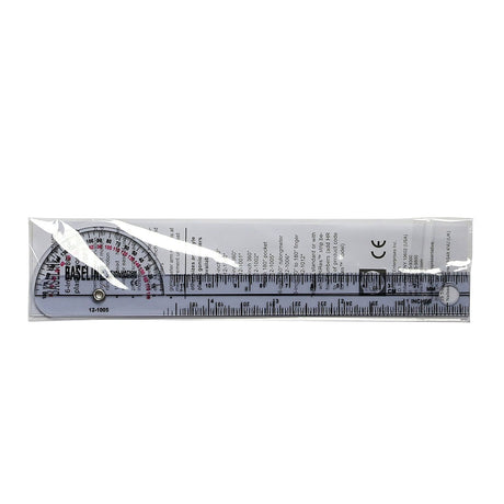 Baseline Plastic Goniometer - Pocket Style - 180 Degree Head - 6 inch Arms