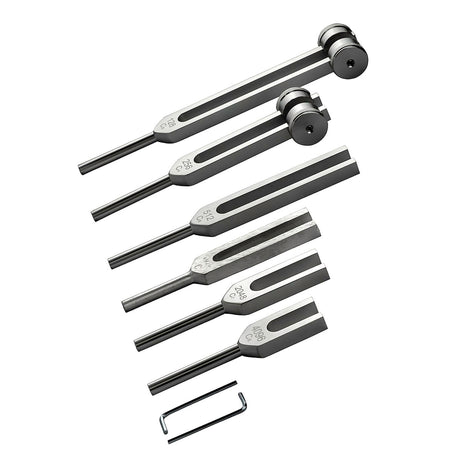 Baseline, Tuning Fork with protective carrying case, 6-piece set (128, 256, 512, 1024, 2048, 4096 cps)