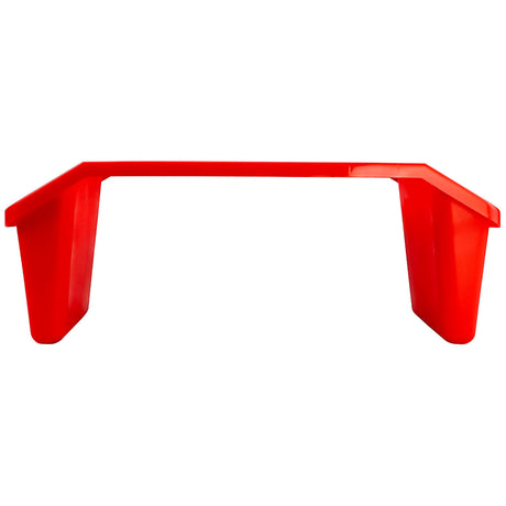 Plastic bed tray with side pockets