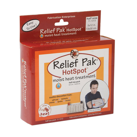 Relief Pak HotSpot Moist Heat Pack - half size - 5" x 12"