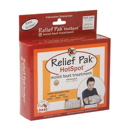 Relief Pak HotSpot Moist Heat Pack - half size - 5" x 12"
