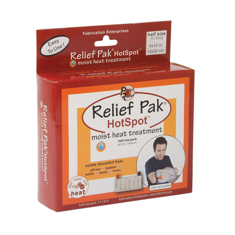Relief Pak HotSpot Moist Heat Pack - half size - 5" x 12" - Case of 12