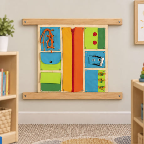 HABA Pro Closures Sensory Wall Activity Panel | Fine Motor Toy