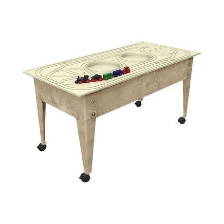 Childbrite Wabash Freight Train Table & Route Board - Indoor & Outdoor Sensory Play