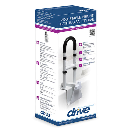 Drive Height Adjustable Bathtub Safety Rail Grab Bar
