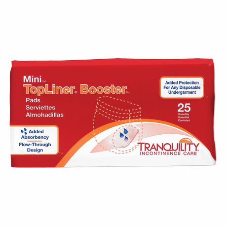 Tranquility TopLiner Booster Pad-Mini 10 1/2"X2 3/4" 5.7OZ - Case of 200