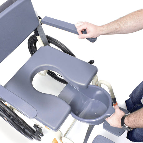 ShowerBuddy Roll-InBuddy Solo Shower Chair – Roll-In Accessible Shower Commode