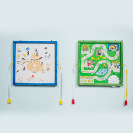 Children’s Furniture Square Magnetic Wall Activities – Wall-Mounted Fine Motor Panels