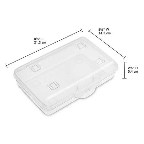 Oral Motor Tool Storage Case Clear | Pencil Box