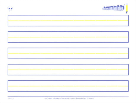 LegiGuides Handwriting Paper