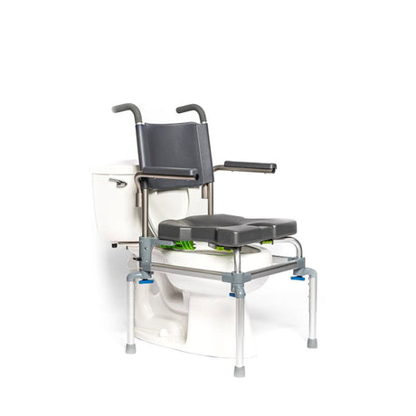 RAZ-E Raised Toilet Seat & Tub Transfer Bench – Multi-Use Shower & Hygiene Seating by Raz Design