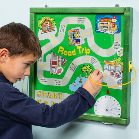 Children’s Furniture Square Magnetic Wall Activities – Wall-Mounted Fine Motor Panels