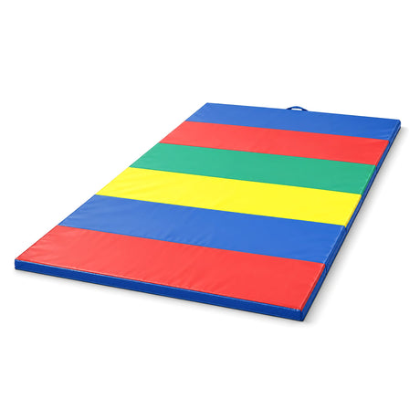 Children's Factory Rainbow Panel Folding Mat | Folding Tumbling Mat