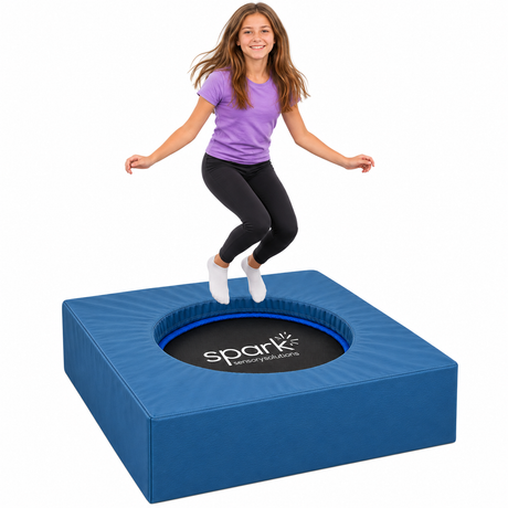 Padded Platform Trampoline - Sensory & Gross Motor Therapy Trampoline