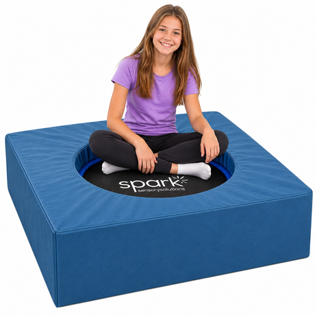 Padded Platform Trampoline - Sensory & Gross Motor Therapy Trampoline