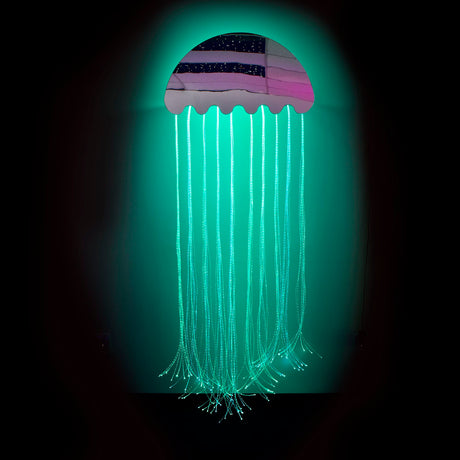 Calming Fiber Optic Jellyfish