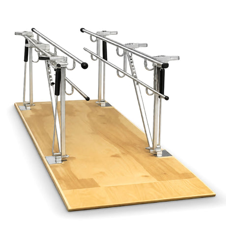 Single Person Adjustable Height & Width Platform Mounted Parallel Bars