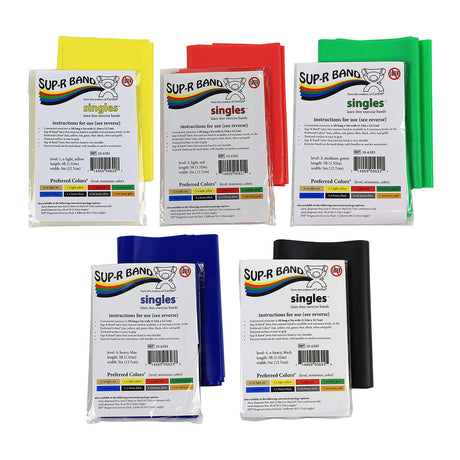 Sup-R Band Latex Free Pre-Cut Exercise Band