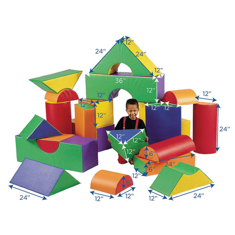 Children's Factory 35-Piece Module Soft Play Block Set