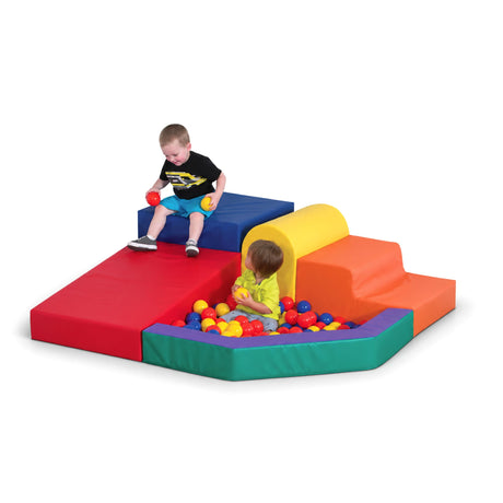 Children's Factory Soft Play Mini Climber Ball Pit | Toddler Soft Play