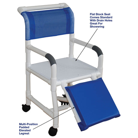Below Knee Amputee Shower Chair with Flatstock