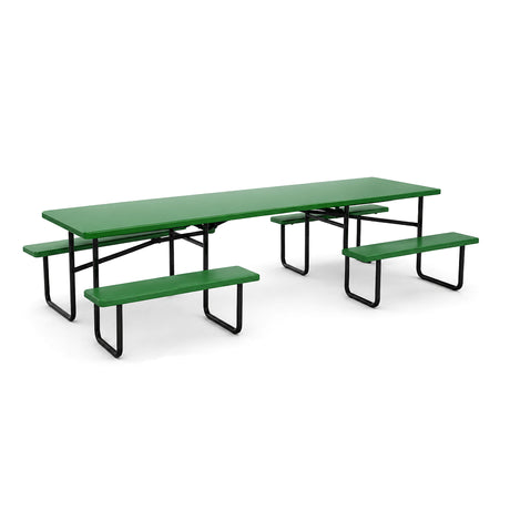 Wheelchair-Accessible Picnic Table with Center Entry