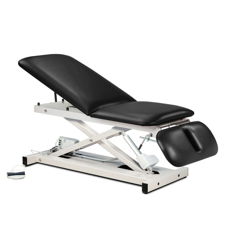 Clinton Industries Power 500 Open Base Power Table with Adjustable Backrest & Drop Section