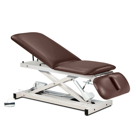 Clinton Industries Power 500 Open Base Power Table with Adjustable Backrest & Drop Section