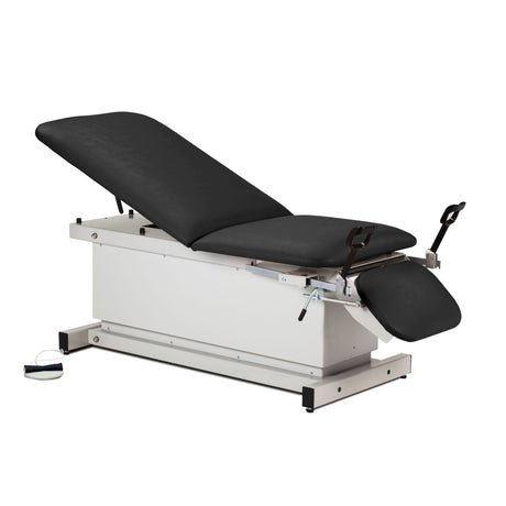 Shrouded Power Table with Stirrups, Adjustable Backrest & Footrest