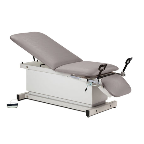 Shrouded Power Table with Stirrups, Adjustable Backrest & Footrest