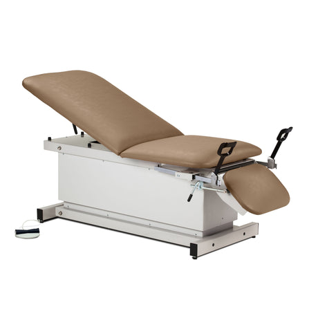 Shrouded Power Table with Stirrups, Adjustable Backrest & Footrest