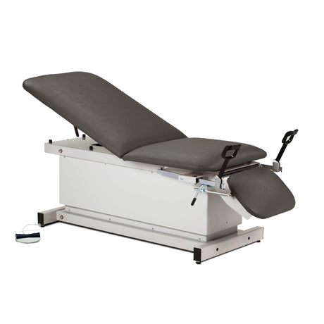 Shrouded Power Table with Stirrups, Adjustable Backrest & Footrest
