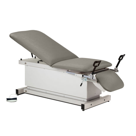 Shrouded Power Table with Stirrups, Adjustable Backrest & Footrest