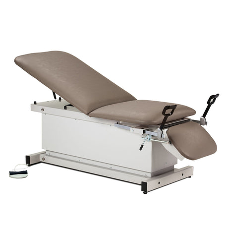 Shrouded Power Table with Stirrups, Adjustable Backrest & Footrest